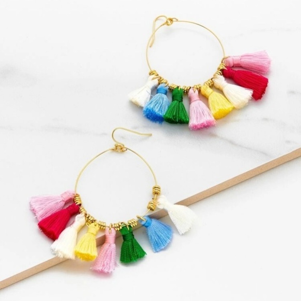 ⭐️3/$30 | Gold Hoop Earrings & Multicolor Earrings